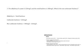 Hardness ProblemsDrinking water math Total hardnessPermanant vs Temporary mgL to GPG [upl. by Revlis]