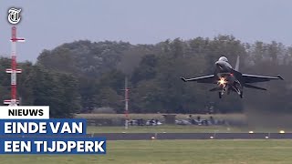 Hier stijgen de laatste twee F16’s op vanaf vliegbasis Volkel [upl. by Feirahs848]