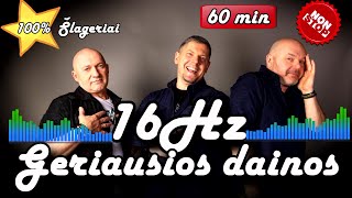 16Hz  Geriausios dainos  Gražiausių dainų rinkinys I 60min šokiai NonStop [upl. by Pat]