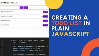 😲 Creating a todo list in javascript  ithinktechnnologies [upl. by Sascha]