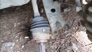 How to replace front drive axle or drive shaft LEFT side Toyota Corolla Years 1995 to 2012 [upl. by Mariko]