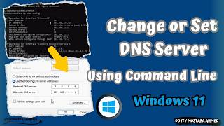 Command Line to Change or Set DNS Server  Windows 11 doitmostafa [upl. by Justina163]