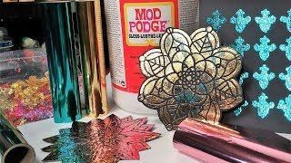 Frugal Foiling with Mod Podge or other gluesgels [upl. by Magda]