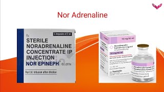 Nor Adrenaline  Nor Epinephrine  Uses of Nor Adrenaline in critical settings Dosage calculation [upl. by Koren541]