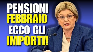 PENSIONI FEBBRAIO 2024 NUOVI IMPORTI GIA VISIBILI [upl. by Asehr]