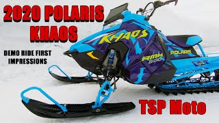 2020 Polaris Khaos Demo Ride First Impressions [upl. by Nellek]