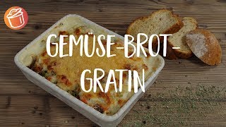 GemüseBrotGratin No Food Waste Rezept Chochdoch mit Silas [upl. by Ylrebmi919]