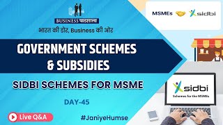 What is SIDBI Schemes  SIDBI Schemes for MSME  SIDBI Loan Process in Business  Business Pathshala [upl. by Ajnek97]