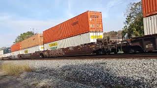 CSX intermodal in Lowellville [upl. by Depoliti]