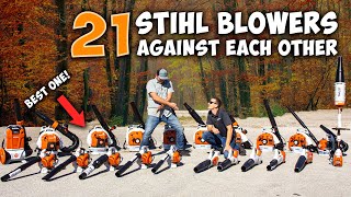 Whats the MOST POWERFUL Stihl Leaf Blower  21 Stihl Blowers TESTED [upl. by Seafowl]