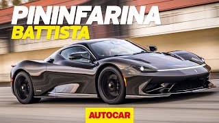 Pininfarina Battista review  New 1900hp electric hypercar driven  Autocar [upl. by Rawde585]