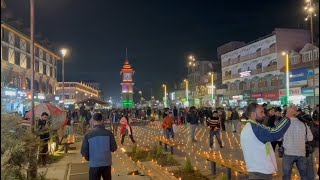 Ghanta Ghar at Lal Chowk illuminated on Diwali eve [upl. by Clougher121]