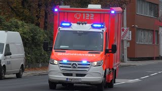 SICHF 1 Berufsfeuerwehr Linz auf Einsatzfahrt [upl. by Mcleod256]