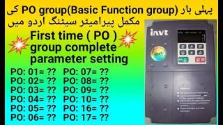 Learn complete setting of invt Inverter PO group quotParameter P001 to P017 Explainedquot invt vfd [upl. by Adon]