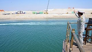 Egypt opens Suez Canal in lavish ceremony [upl. by Ahtel]