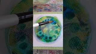 Mellow mood mandala watercolor painting watercolor relaxingart healingart mandala [upl. by Stanislaus600]