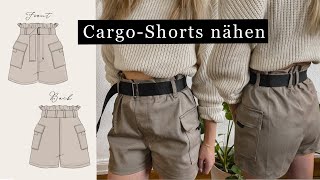 CargoShorts nähen  Videoanleitung wie man eine kurze Hose näht  Für Anfänger geeignet [upl. by Cynth]