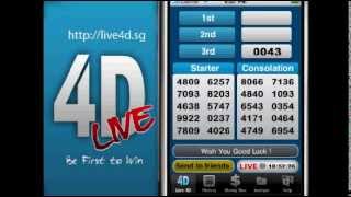 httplive4dsg  Singapore 4D result live broadcast WedSatSun at 633pm [upl. by Aihsak588]