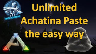 Ark Official PVE Easy way to get unlimited Achatina Paste [upl. by Timothee]