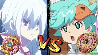 Shu VS Toko  Screw Trident VS Spriggan Requiem  Beyblade Burst Battle [upl. by Arlyn]