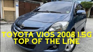 TOYOTA VIOS 2008 15G TOP OF THE LINE [upl. by Ati]