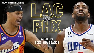 LA Clippers vs Phoenix Suns Full Game Highlights  Apr 9  2023 NBA Season [upl. by Barny]