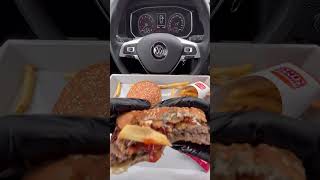 Burger King 🍔👑1600Am asmr mukbang burger burgerking food Foodie fyp eating moeeatss cru [upl. by Dorehs963]