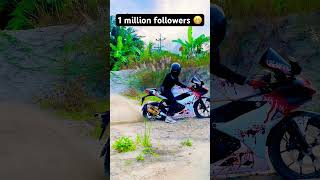 1 million followers😁viralshort automobile bikers motorcycle shorts viral shortsfeed rider [upl. by Burleigh74]