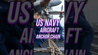 How the US Navy Stops a Massive Aircraft Carrier Using an Anchor Chainquot shorts anchor carrier [upl. by Amar]