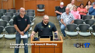 Livingston Parish Council  September 26 2024 [upl. by Orabel]