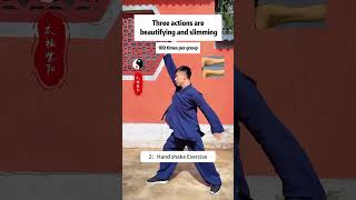 Three movements are beautifying and slimmingtaichi exercise chineseculture tcm slim practice [upl. by Cira]