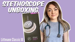 Unboxing My First Stethoscope  Littmann Classic III Caribbean Blue [upl. by Enirual]