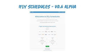 iFly Schedules  v06 Alpha [upl. by Dorine630]