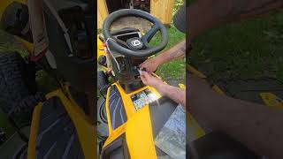 Cub Cadet XT1 hour meter install [upl. by Eihs]