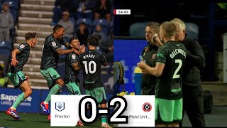 Preston vs Sheffield United 02  English Championship GW1 [upl. by Drannek531]