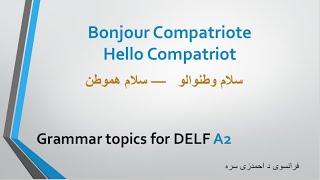 A2 Le passé composé with avoir verbs en Dari [upl. by Pilihp]