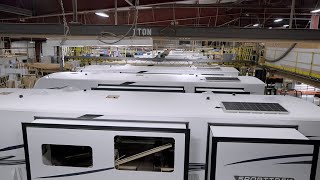 Tour Venture RVs Plant 8 where Stratus SportTrek travel trailers and fifth wheels are made [upl. by Asela885]