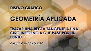 Geometría Aplicada 37 Recta tangente a una circunferencia que pase por un punto [upl. by Odnalo]