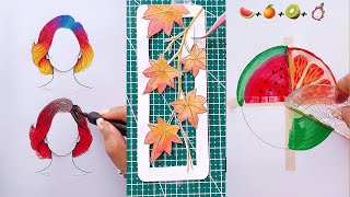 13 COOL ART IDEAS  Painting hacks for BEGINNERS  easy art tips  painting techniques [upl. by Anwahsed]