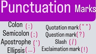 Punctuation l Punctuation in English Grammar l Punctuation marksEnglish HindiCommasSymbols [upl. by Akinek]