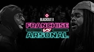 KOTD  FRANCHISE vs ARSONAL  RapBattle Full Battle [upl. by Katuscha]