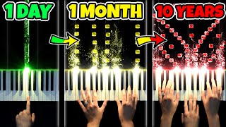 1 DAY vs 10 YEARS of PIANO [upl. by Hakeem]