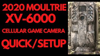 2020 MOULTRIE XV6000 CELLULAR GAME CAMERA QUICKSETUP [upl. by Anaimad671]