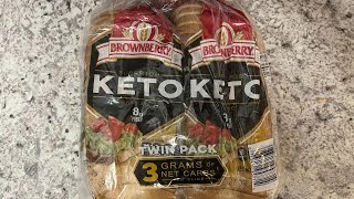 Costco Brownberry LowCarb Keto Bread Review [upl. by Adaminah]