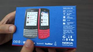 عملية فتح الصندوق للهاتف Nokia Asha 303 [upl. by Alul]