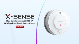 How to Interconnect SD19W Wireless Interlinked Smoke Alarms？ [upl. by Adlemy]