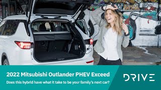 2022 Mitsubishi Outlander PHEV Exceed  Your Familys Next Car  Drivecomau [upl. by Eeramit]