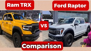 Ram 1500 TRX With 702 Horsepower VS 2024 Ford F150 Raptor fordofkirkland fordf150 [upl. by Siusan]