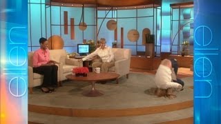 Memorable Moment Pam Anderson Flips for Ellen [upl. by Hollander419]