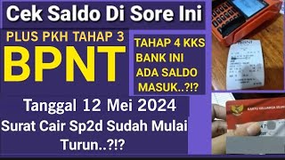 HASIL CEK SALDO SORE INI PKH TAHAP 3  BPNTA TAHAP 4 MINGGU GAK NYANGKA SALDO MASIH ADA SEGINI [upl. by Nilson575]